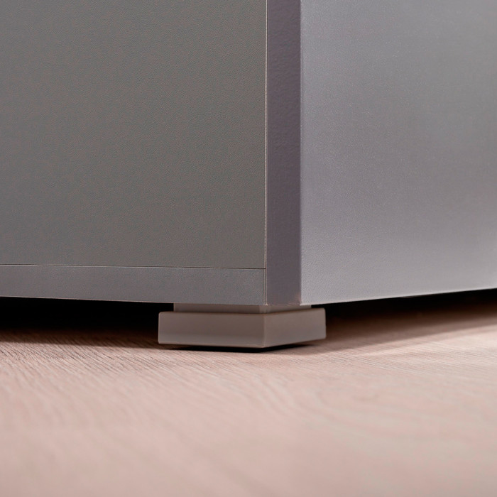 Октава Прихожая 23, цвет серый графит/дуб крафт золотой/фасады МДФ серый графит, ШхГхВ 161,5х35,4х197,6 см., универсальная сборка