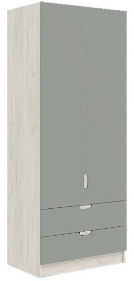 Юниор-4 Шкаф (800) (Шарли мокко, Крафт белый)