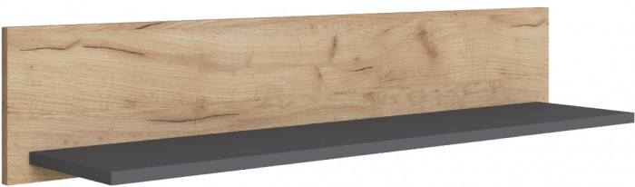 Модульная гостиная Дублин, набор №1, Дуб крафт золотой/Графит серый