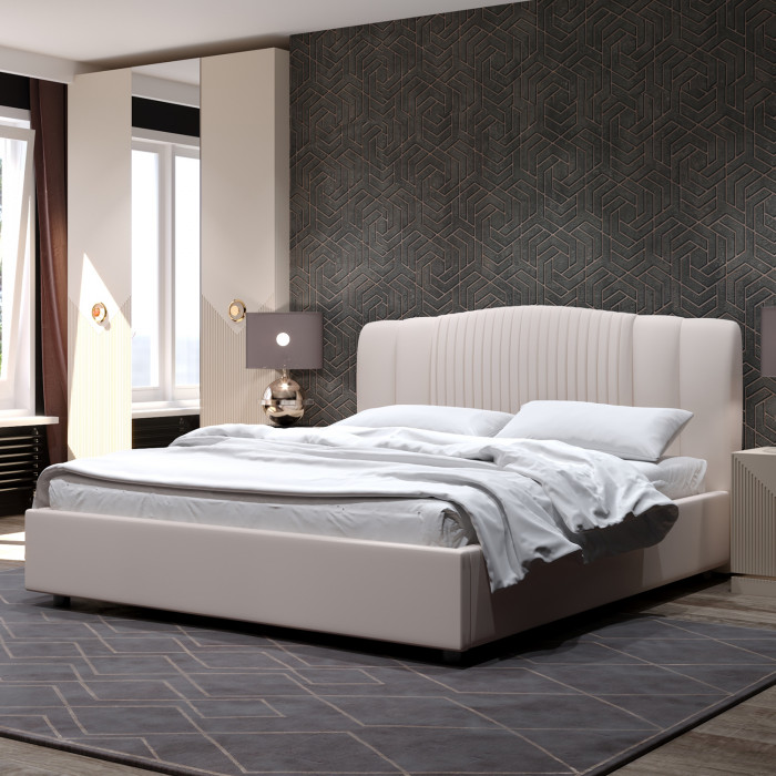 Кровать-12М с подъёмным основанием 1600 слоновая кость