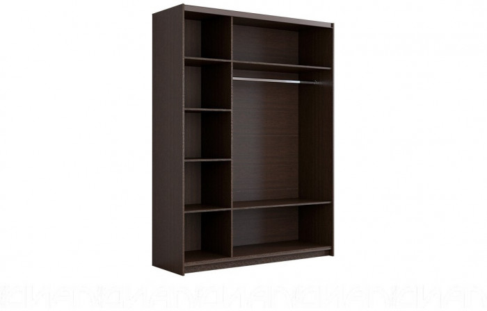 Шкаф-купе Иннэс-5 1600 Ф3/Ф3, Бодега белая / Белый глянец