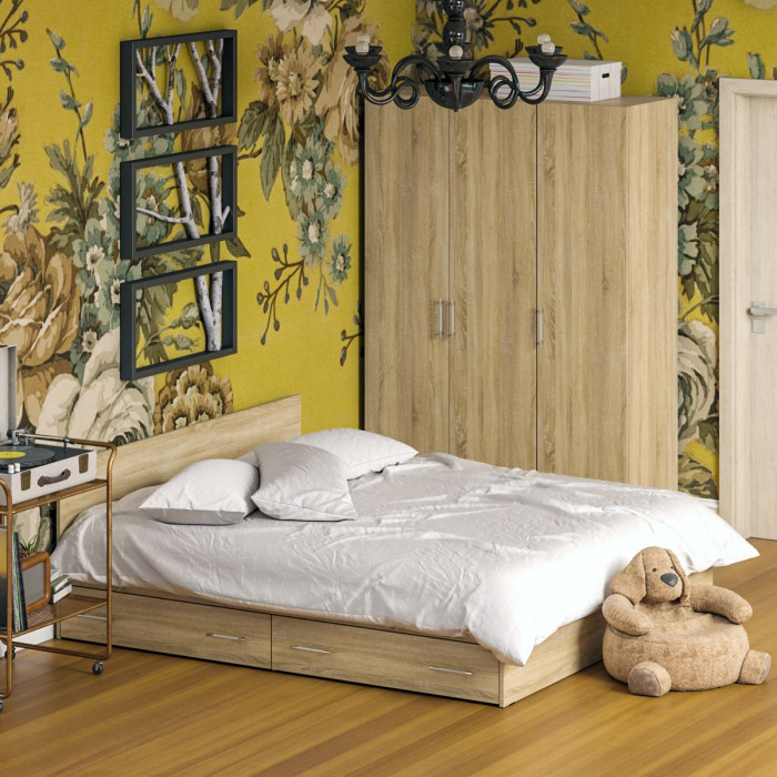 Спальня Стандарт 1-1800Я, дуб сонома