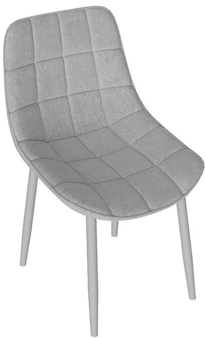 Бостон Стул (Белый муар/Велюр V005 светло-бежевый)