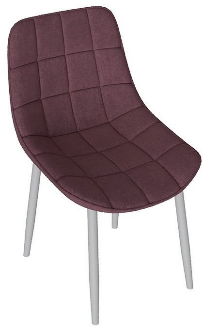 Бостон Стул (Белый муар/Велюр V005 светло-бежевый)