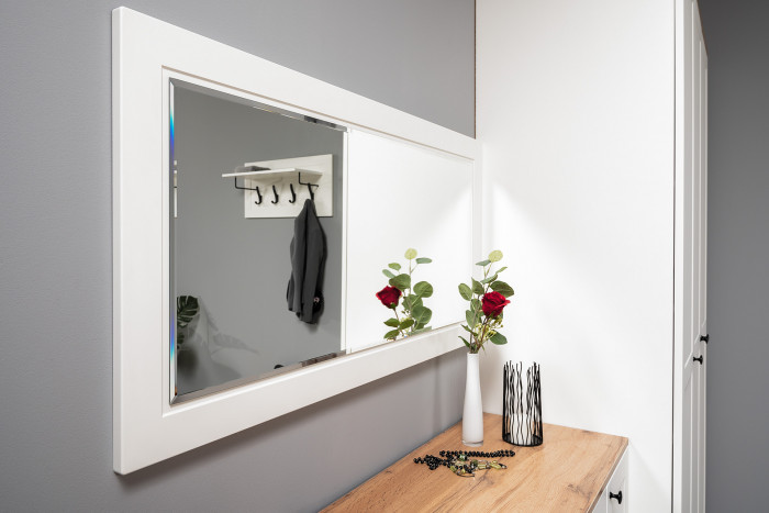 Остин Прихожая 53, белый шагрень/дуб крафт золотой