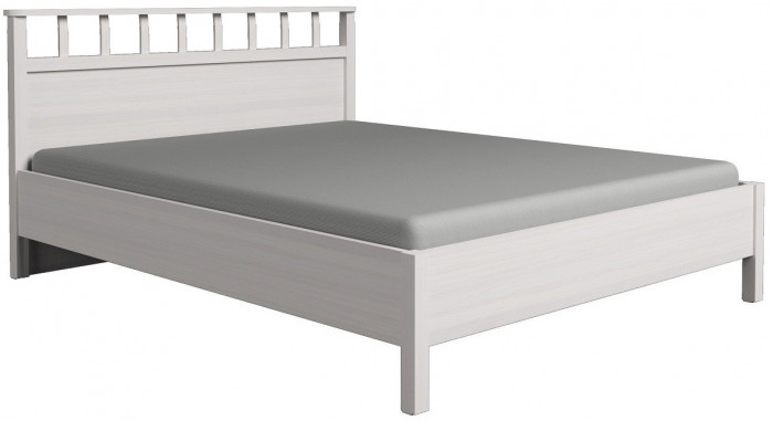 Кровать с ортопедическим основанием (дерево) Шерлоск 48 Люкс 140х200, ясень светлый