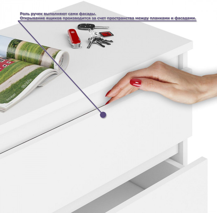 Мори Стол компьютерный МС-6 правый + Комод МК1200.4, цвет белый, ШхГхВ 210,4х50х94 см., выдвижные ящики справа, НЕ универсальная сборка