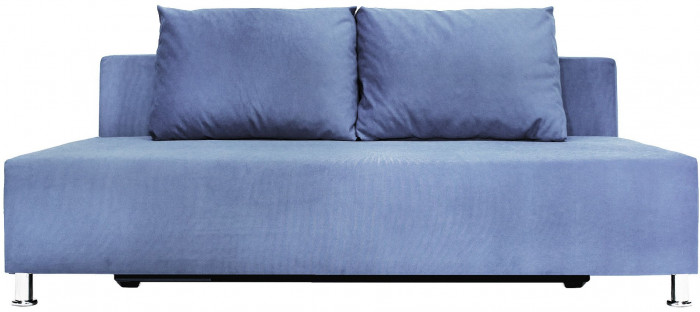 Диван-еврокнижка Парма Люкс, велюр серый