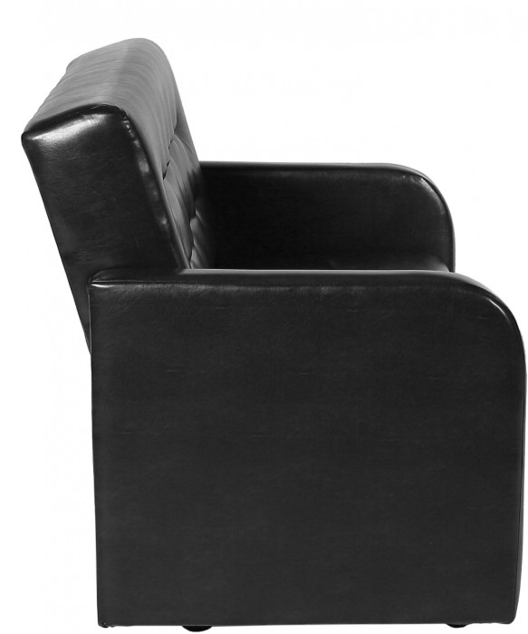 Диван Аккорд 160, без спального места, черный