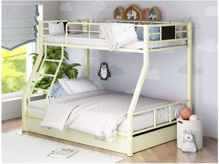 Двухъярусная кровать Гранада-1Я (Серый, Венге)