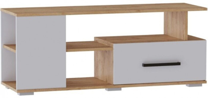 Тумба ТВ Парус-4 дуб крафт золотой/белый