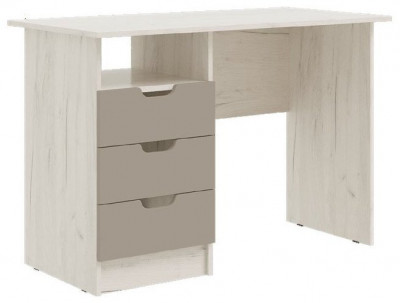 Юниор-4 Стол с ящиками (Шарли мокко, Крафт белый)