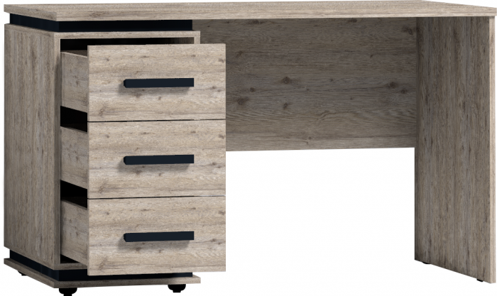 Стол письменный Натуре 84, гаскон пайн/черный