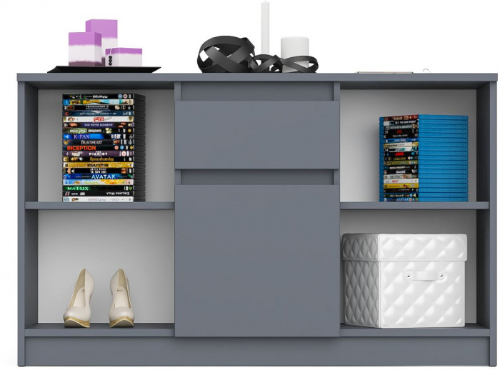 Мори Тумба ТВ МТВ1204.1, цвет графит, ШхГхВ 120,4х41х73 см.