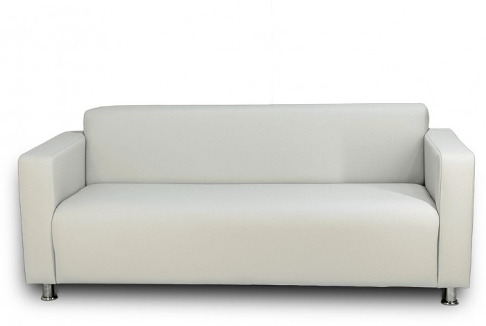 Диван прямой Томи, 180х78х75 см, экокожа, белый