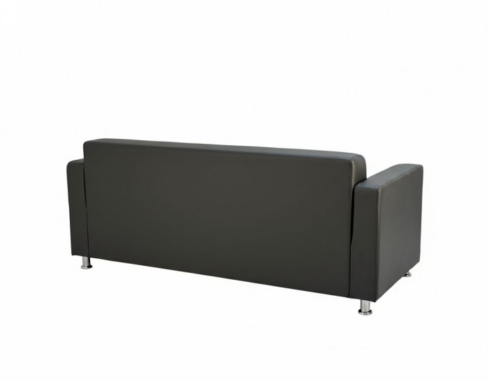 Диван прямой Томи, 200х78х75 см, экокожа, темно-серый