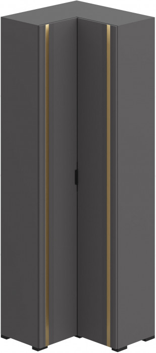 Модульная Прихожая Эмэ, набор №9, Графит/Графит золото, Simple 27