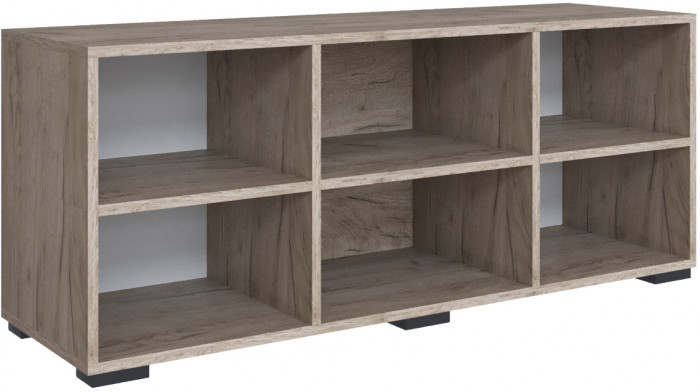 Тумба ТВ Дублин, Дуб крафт серый/Цемент