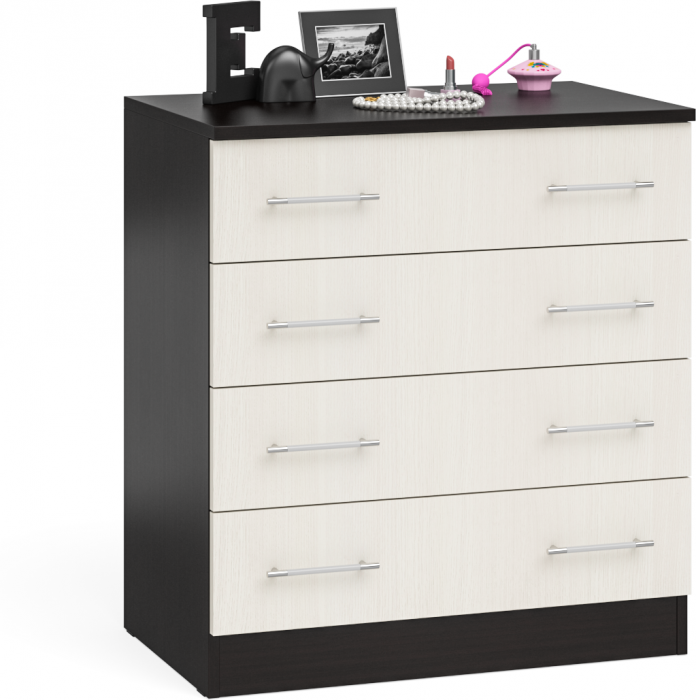 Фиеста Комод, цвет венге/дуб лоредо, ШхГхВ 80х53,6х88 см.