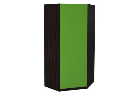 Шкаф угловой Венге/Салатовый