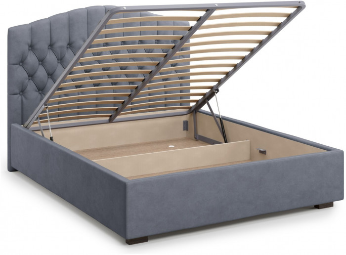 Кровать Лугано 140 с подъемным механизмом, Велутто 32