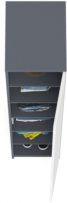 Мори Пенал МШ400.1, графит/белый