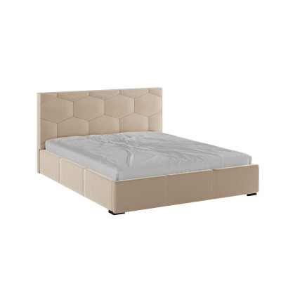 Манука Кровать интерьерная 160 бежевый, ортопед