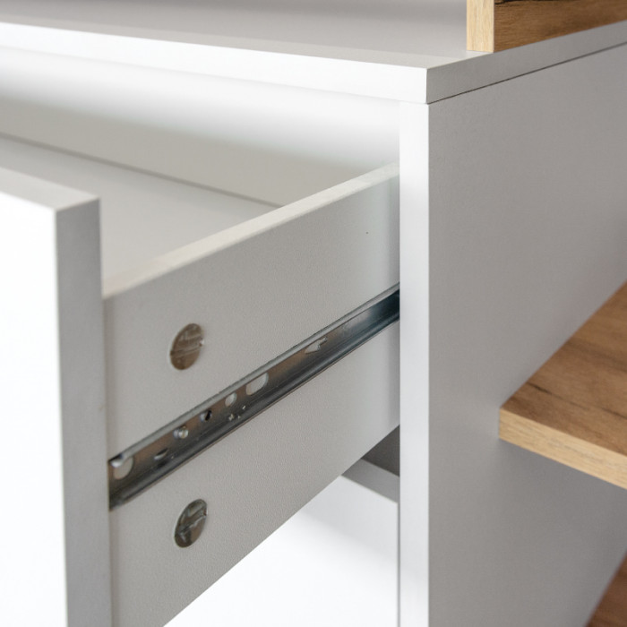 Бэль № 02, цвет дуб крафт золотой/белый премиум, ШхГхВ 171х43х180 см., НЕ универсальная сборка