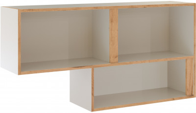 Полка навесная открытая Асцелла, Кашемир/Крафт золотой