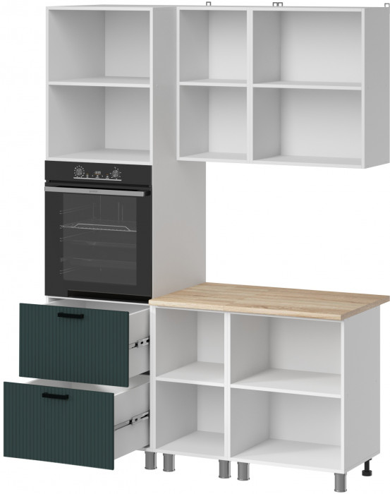 МК Аленушка 1,6м ПД Лотос Изумруд,скоба антрацит,сонома