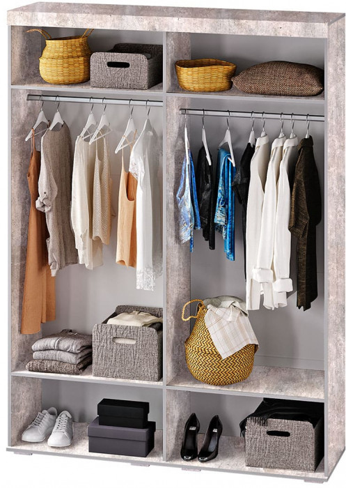 "Инстайл" ШК-31 метрополитан грей/белый глянец (замена цвета)