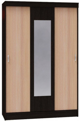 Шкаф-купе Бася венге/дуб молочный