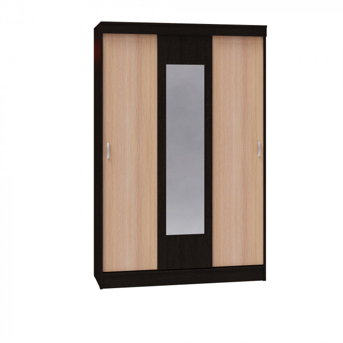 Шкаф-купе, Венге/Дуб молочный