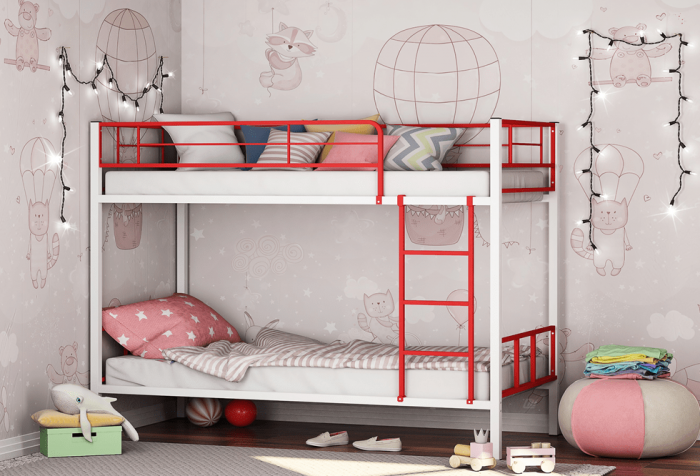 Двухъярусная кровать Севилья-2.01 комби (Оранжевый, Серый)
