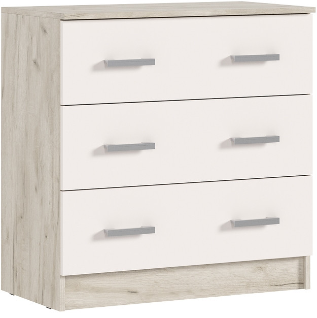 Комод 3 ящика, Крафт серый/Кашемир