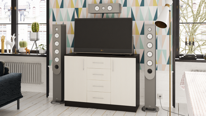 Комод СВК № 2, венге/дуб лоредо