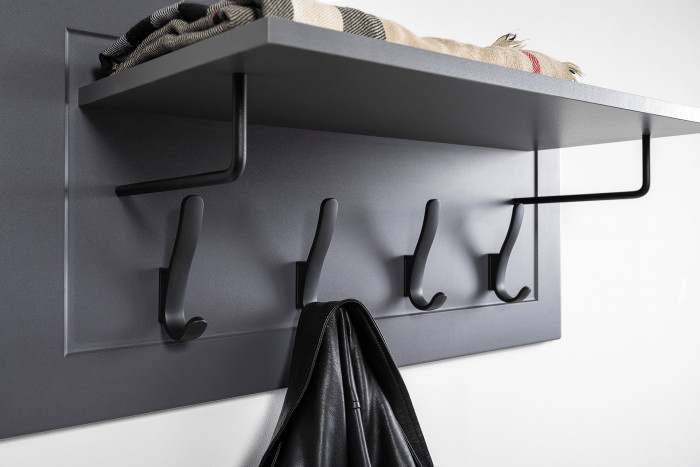 Остин Прихожая 60, серый графит/дуб крафт золотой