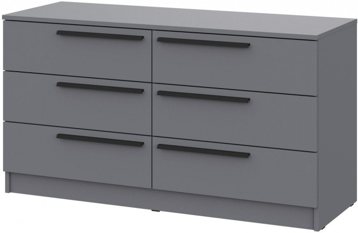 Комод Берген КМ-1200 серый графит/серый графит