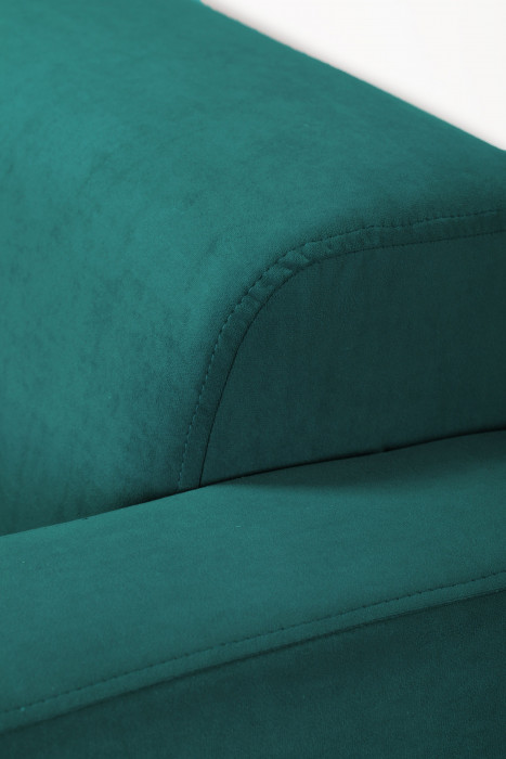 Диван прямой Томи, 200х78х75 см, велюр, зеленый