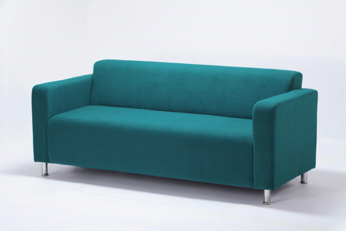 Диван прямой Томи, 200х78х75 см, велюр, зеленый