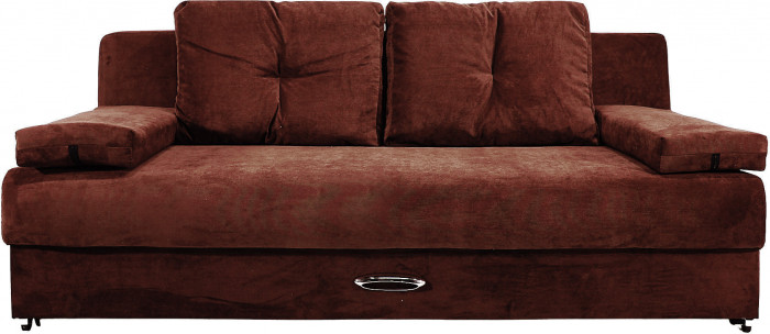 Диван-еврокнижка Амстердам Мини люкс, 150, велюр коричневый