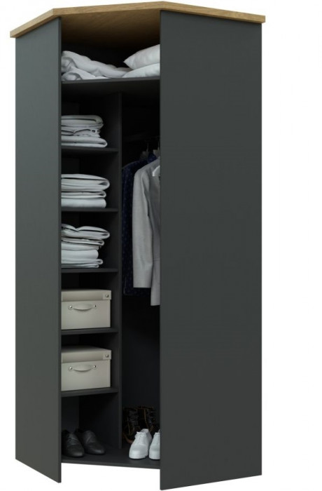 Шкаф угловой для одежды 