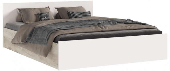 Кровать Басямиф 1,6м, Крафт серый/Кашемир