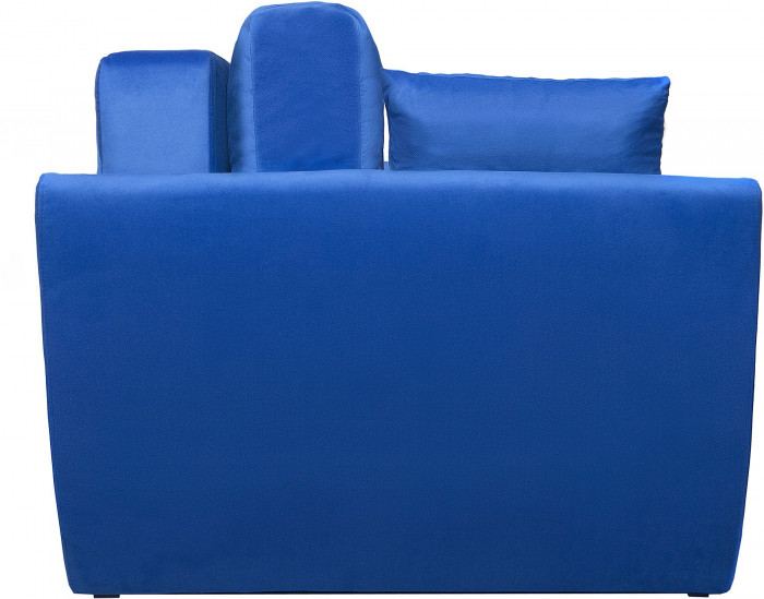 Диван-еврокнижка Амстердам Люкс, 160х195, пружинный блок, велюр синий