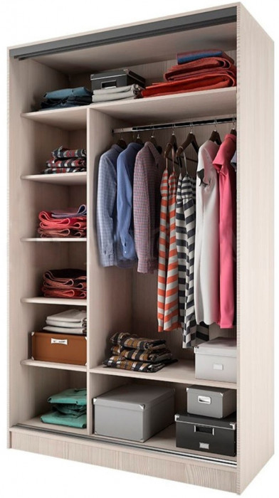 Шкаф-купе Тринити 9 NEW 1350 (Сандал светлый)