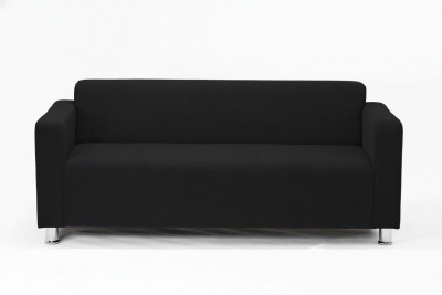 Диван прямой Томи, 180х78х75 см, велюр, черный