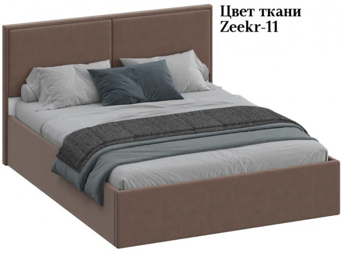 Кровать 120 с ортопед. основанием КР-430-М-12, Микровелюр Zeekr-11