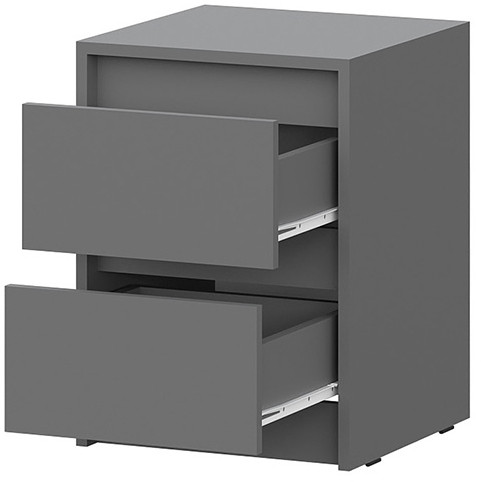 Тумба прикроватная Айден ТБ06-400, Серый графит