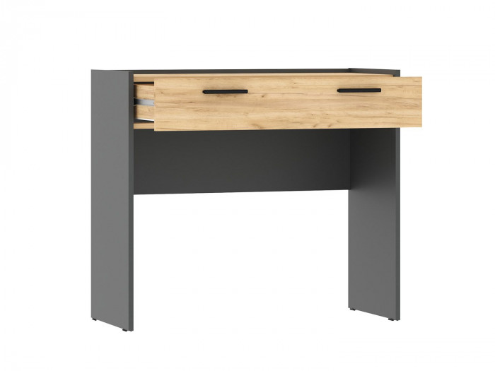 НМ 011.40 Стол туалетный Оттавия Антрацит/Дуб золотой