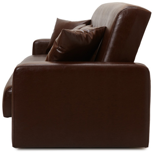 Диван-книжка Аккорд 120х190, экокожа коричневый